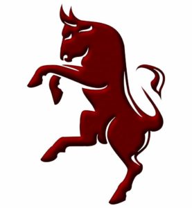 Un toro rappresentate de Torino F.C. molto stilizzato