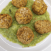 Polpette di lenticchie su crema di broccoli
