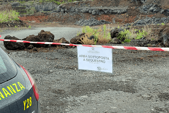 area estrattiva abusiva di roccia - urlo
