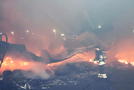 incendio parcheggio - urlo