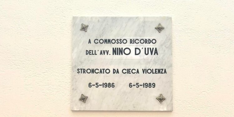 L’On. D’Uva ricorda l’uccisione per mafia del nonno Nino