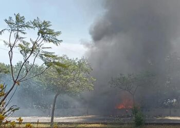 Librino: incendio in viale Sisinna