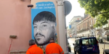 Cancellato il murales dedicato al giovane ucciso nella sparatoria tra clan