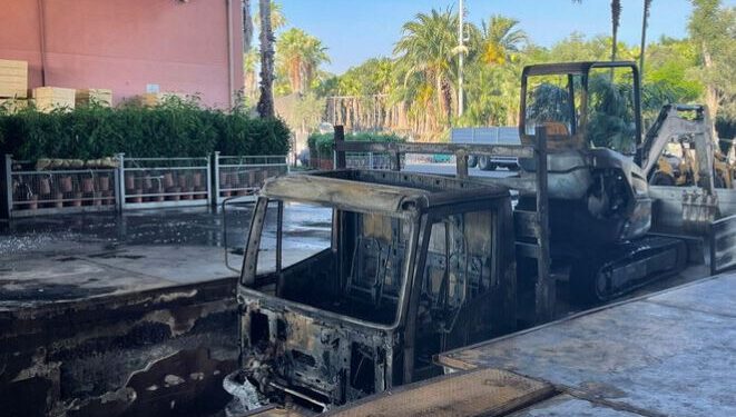 Riposto: incendio nell’azienda vivaistica Faro