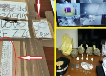 Catania: arrestati due uomini di 28 e 35 anni per spaccio. Avevano listino prezzi della droga