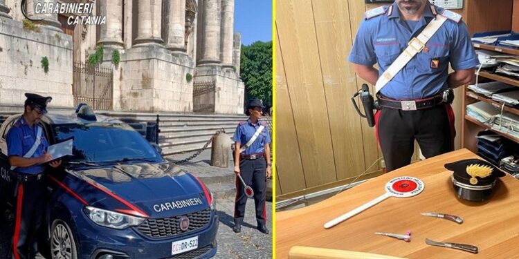 Controlli centro storico di Catania: denunciata una donna 48enne in possesso di un coltello