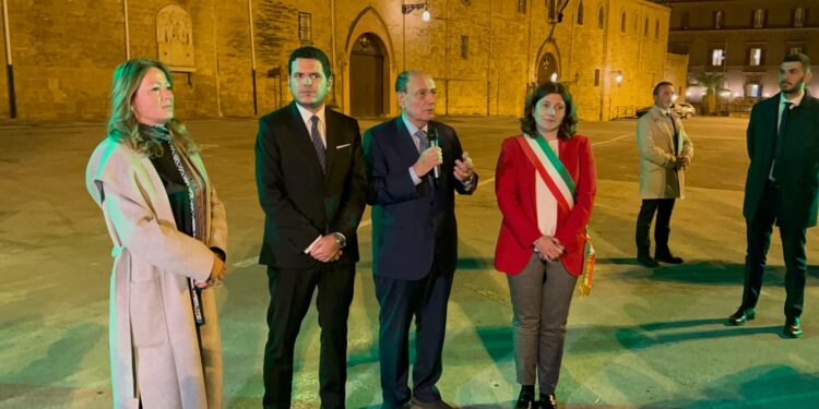 Renato Schifani all’inaugurazione dell’albero della pace