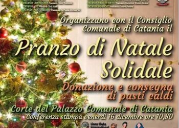 Domani al Palazzo degli Elefanti il “Pranzo di Natale solidale”