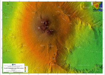 Etna, l’Ingv pubblica una nuova mappa