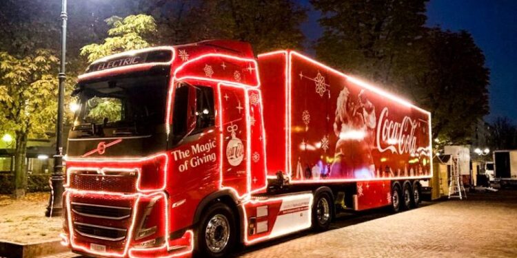 Il celebre camion Coca-Cola torna a Catania