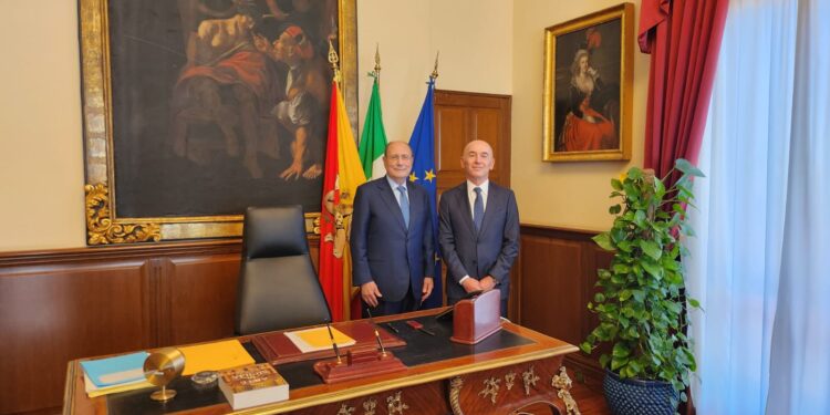 Schifani incontra Lanzetta di Enel Italia