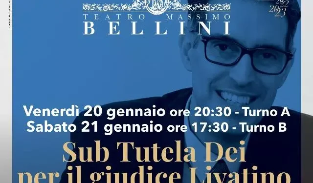 “Sub Tutela Dei per il giudice Livatino” in scena al Bellini di Catania
