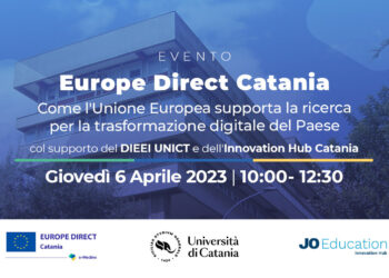 Europe Direct Catania: “Come l’Unione Europea supporta la ricerca per la trasformazione digitale del Paese”