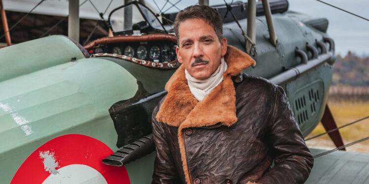 Giuseppe Fiorello protagonista del docu-film “I cacciatori del cielo” nei panni del pilota Francesco Baracca