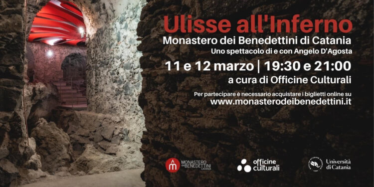 Ulisse all’inferno lo spettacolo teatrale itinerante approda ai Benedettini di Catania