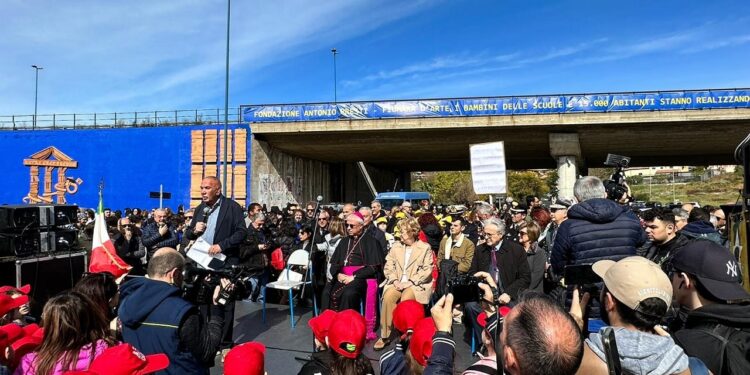 Inaugurata a Librino “La porta delle Farfalle”