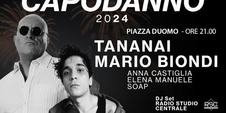 Capodanno a Catania, ci saranno anche Mario Biondi e Tananai