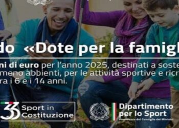 Fondo Dote per la Famiglia. Contributi attività sportiva dei minori
