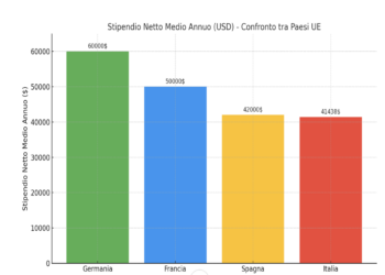 In Italia, i salari tra i più bassi d’Europa