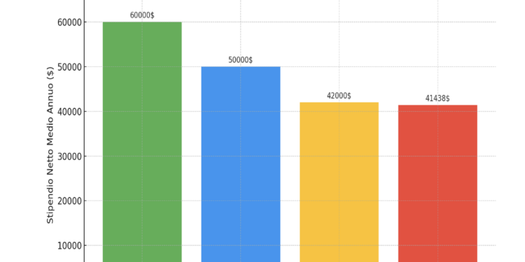 In Italia, i salari tra i più bassi d’Europa