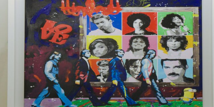 Corniceria Brera ospita Club Icons: l’omaggio di Renè ai miti della musica