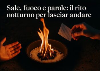Sale, fuoco e parole: il rito notturno per lasciar andare