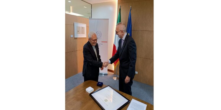 Padre Sebastiano D’Ambra cavaliere ordine Stella d’Italia