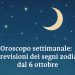 Oroscopo settimana 6-12 ottobre: amore, lavoro ed energia segno per segno