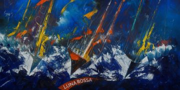 Luna Rossa di Francesco Toraldo: un’opera potente tra pittura, mare e passione