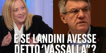 E se Landini avesse definito la Meloni vassalla?