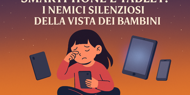 Smartphone e tablet: i nemici silenziosi della vista dei bambini