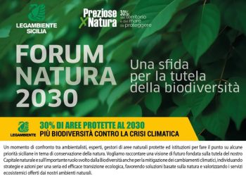 Il Forum Natura 2030 domani nella sede regionale di Legambiente